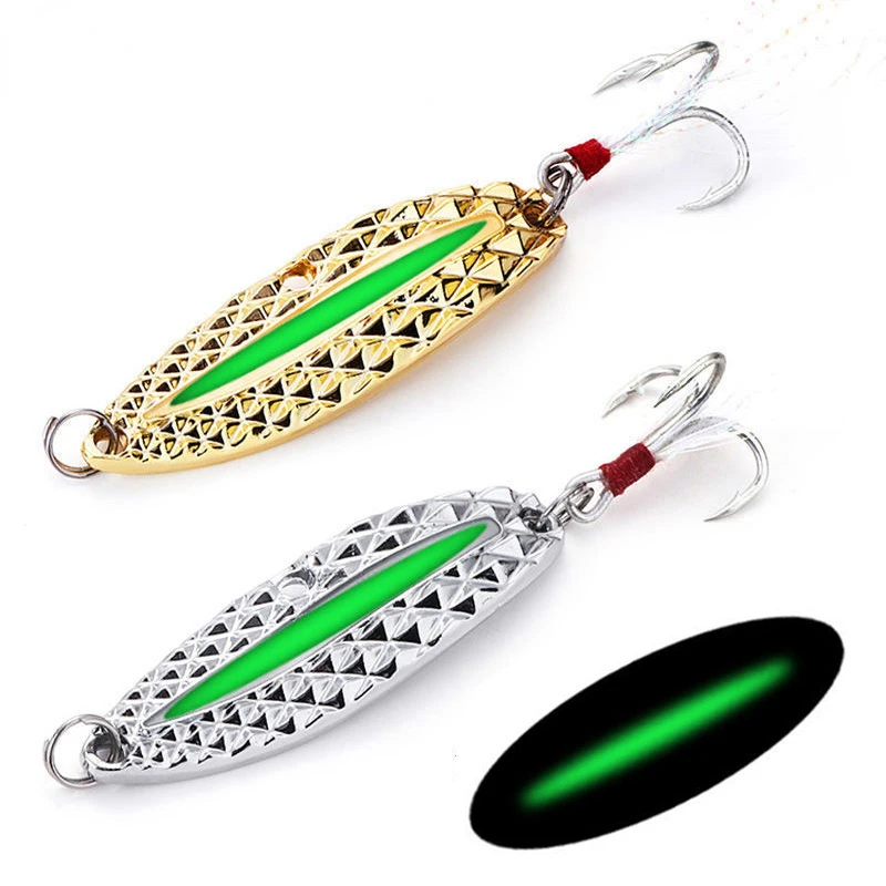 Fishing Hook Treble - 1 adet Metal aydınlık Spinner kaşık