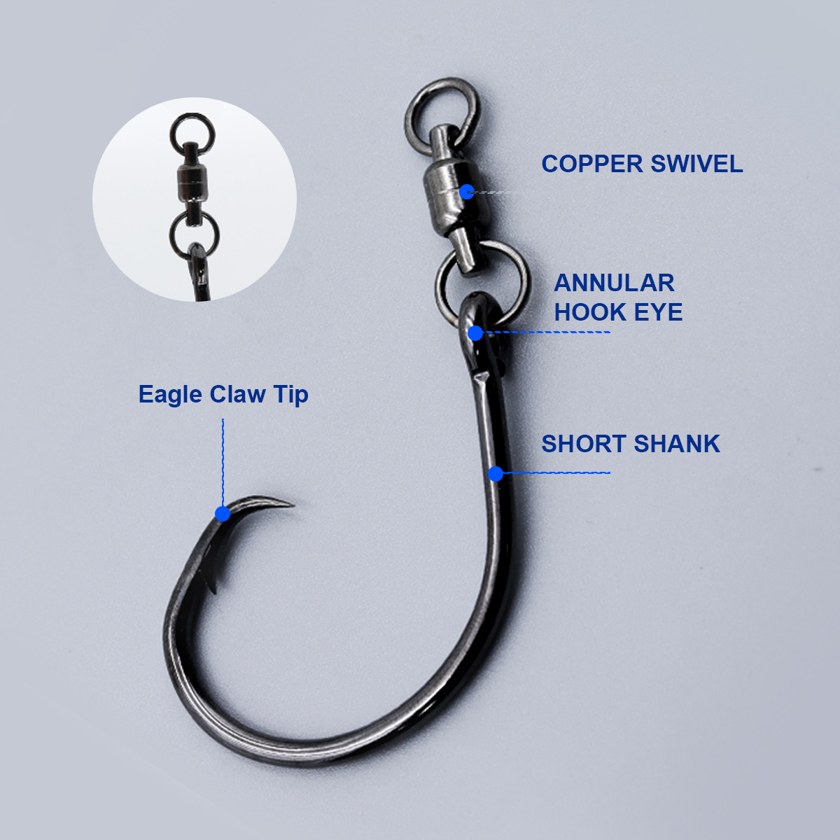 ZYZHE 3/6/9 adet Döner Halkalı - Fishing Hook Barbless incelemesi ve fiyatı
