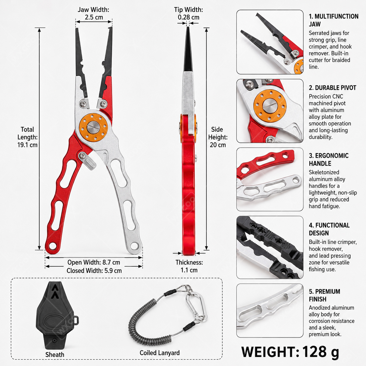Çok Fonksiyonlu Alüminyum Alaş - Fishing Hook Remover incelemesi ve fiyatı
